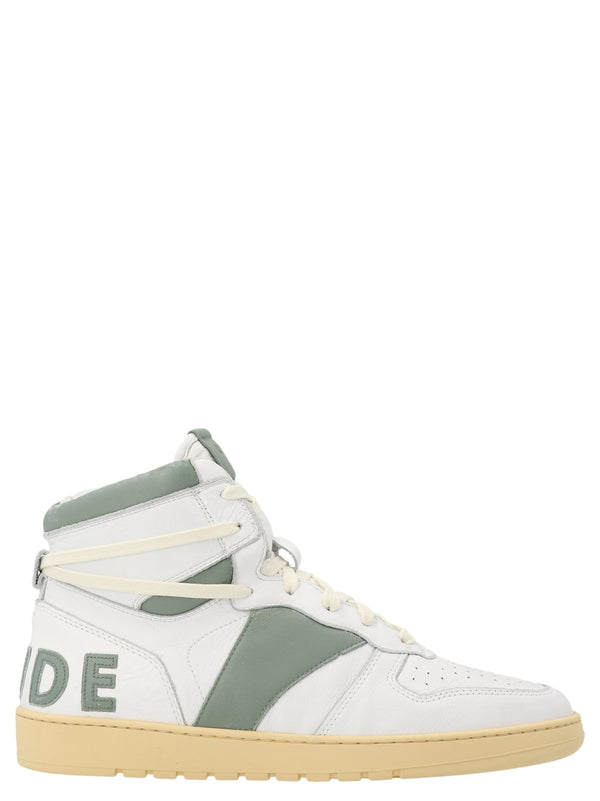 Rhude Rhecess Hi Sneaker — white