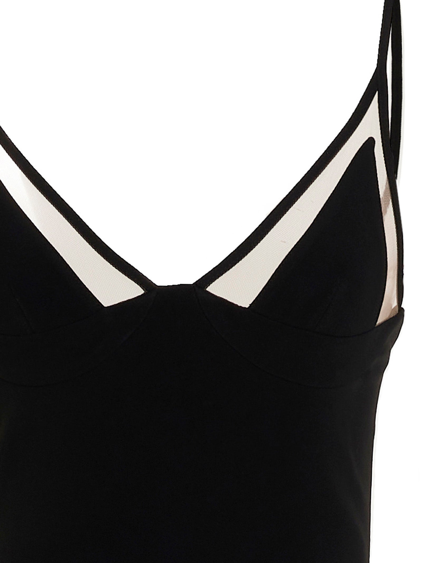 Open Leg Cami dress Black