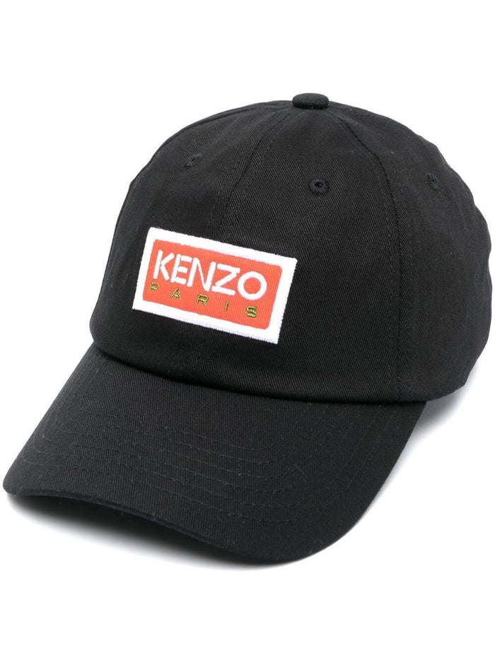 Black Baseball Cap With Front Logo Cotton Man Hats And Gloves