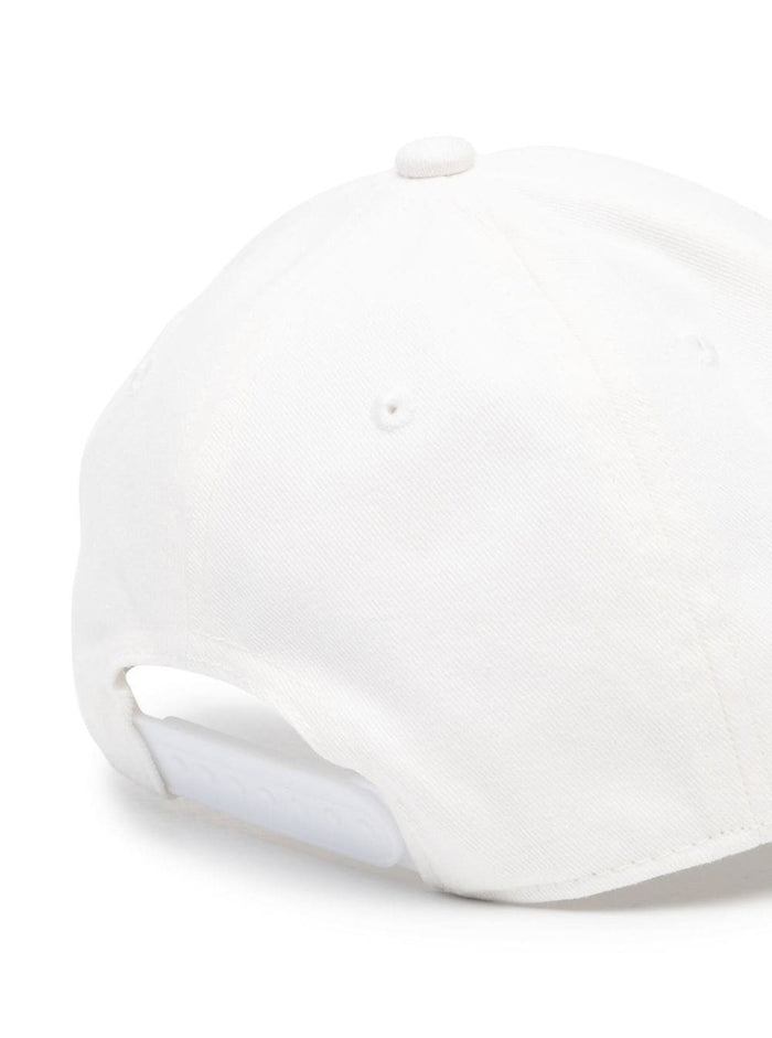 White Baseball Cap With Embroidered Star Cotton Boy Hats And Gloves