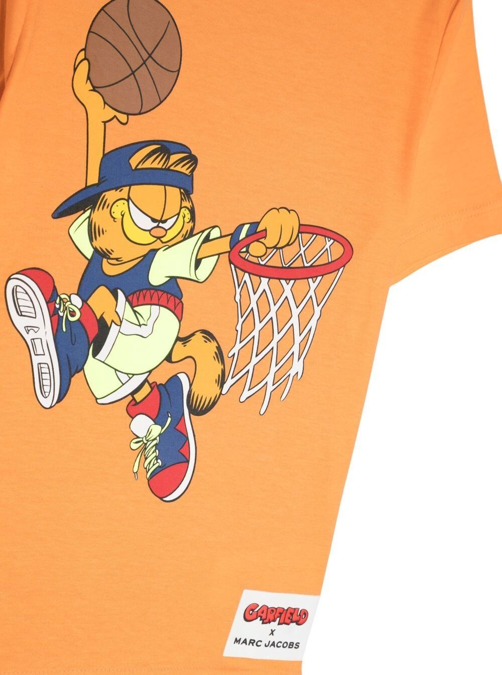 Orange T-Shirt With Grafield And Logo Print Cotton Boy Tshirts Polo Shirts