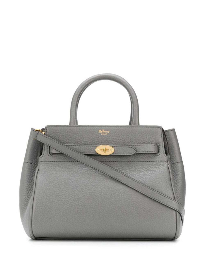 Small Bayswater Tote Bag Grey Leather Woman Bovine Crossbody