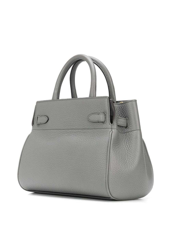 Small Bayswater Tote Bag Grey Leather Woman Bovine Crossbody