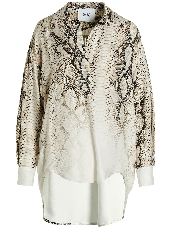 Snake Blouse Viscose Shirt
