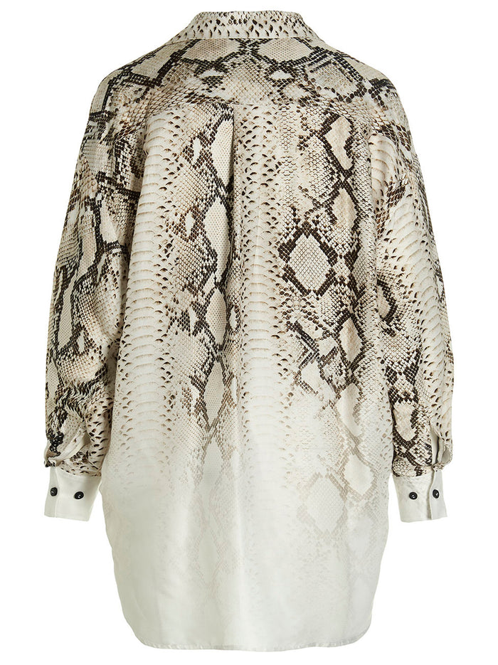 Snake Blouse Viscose Shirt