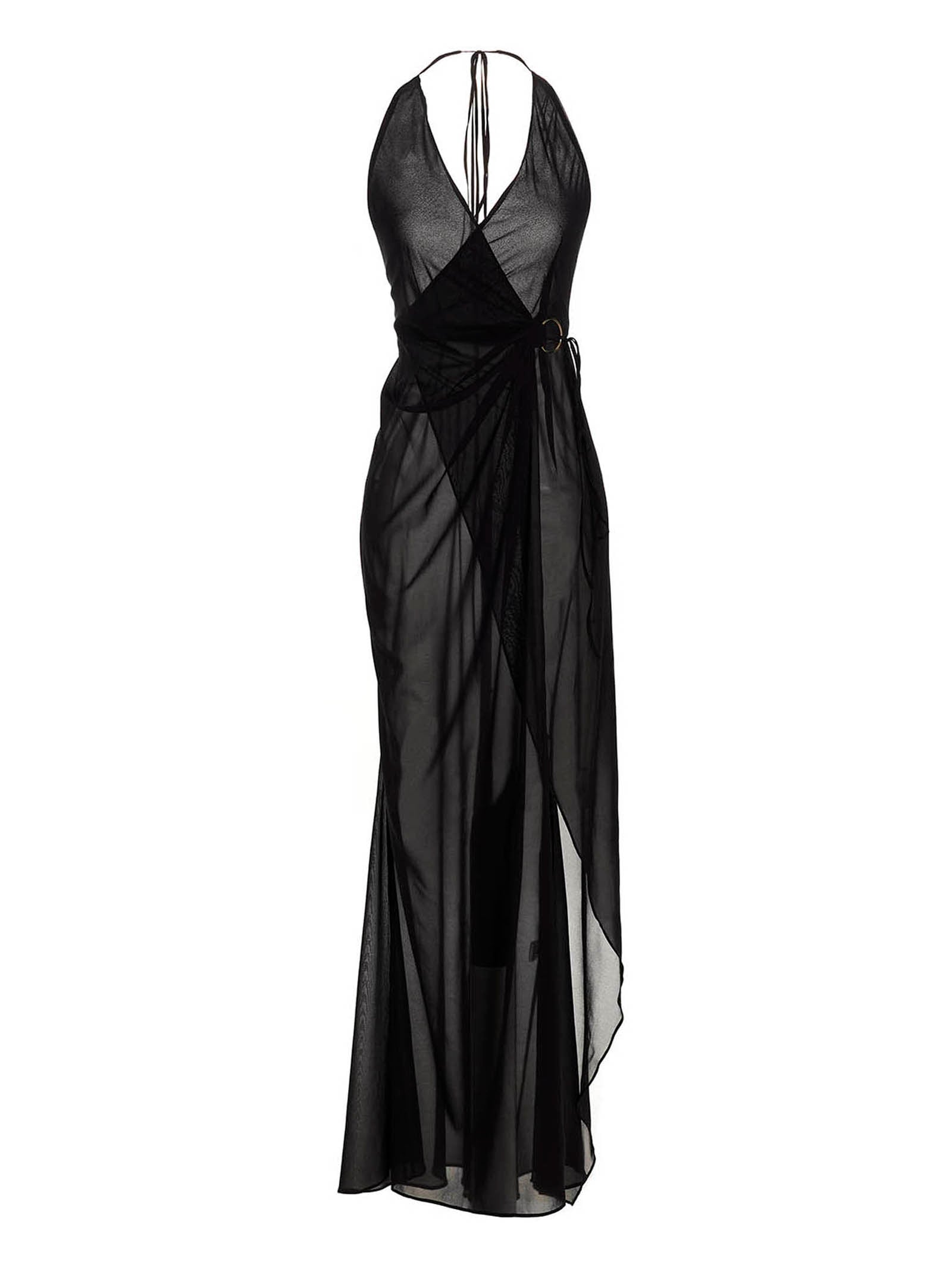 King Tide dress Black Silk Elastane