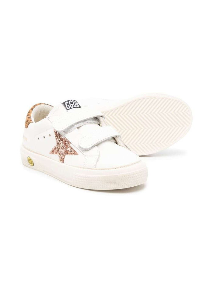White Old School Low Toip Sneakers Leather Girl