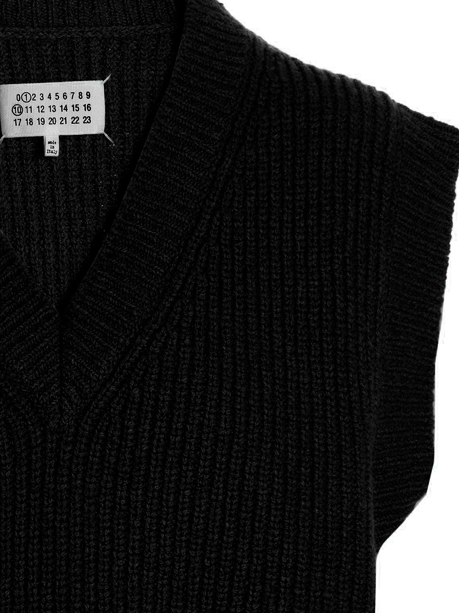 V-Neck Vest Blue Wool Cashmere Polyamide Gilet
