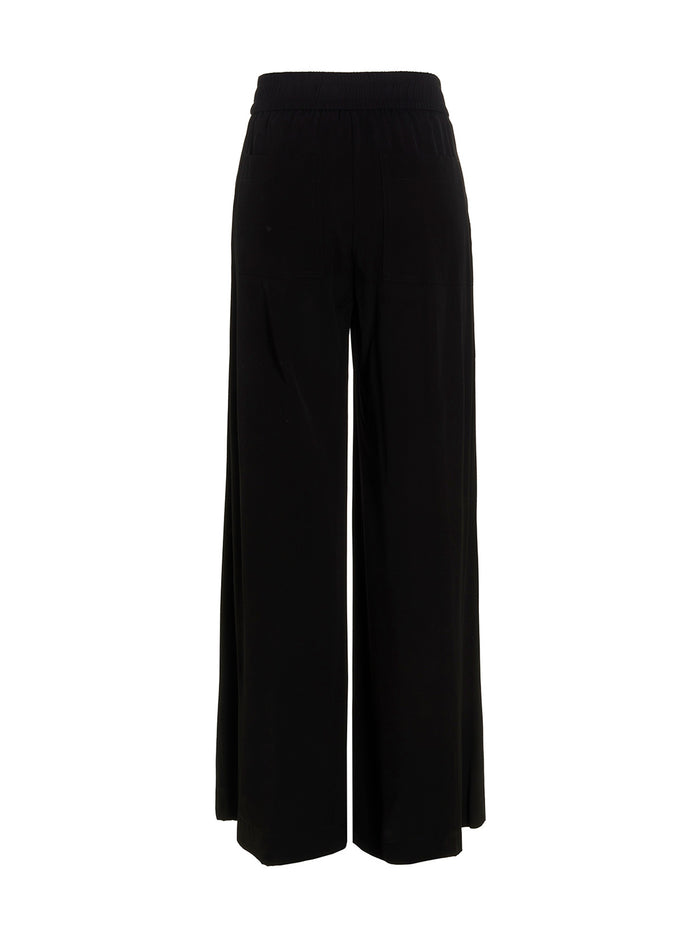 Pantalone Elastico Black Viscose Pant