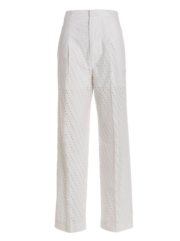 Visible button jeans White Cotton Other Fibres Pant