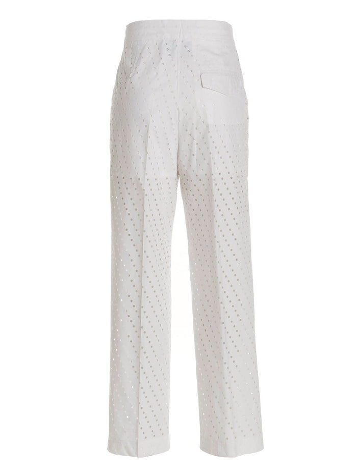 Visible button jeans White Cotton Other Fibres Pant