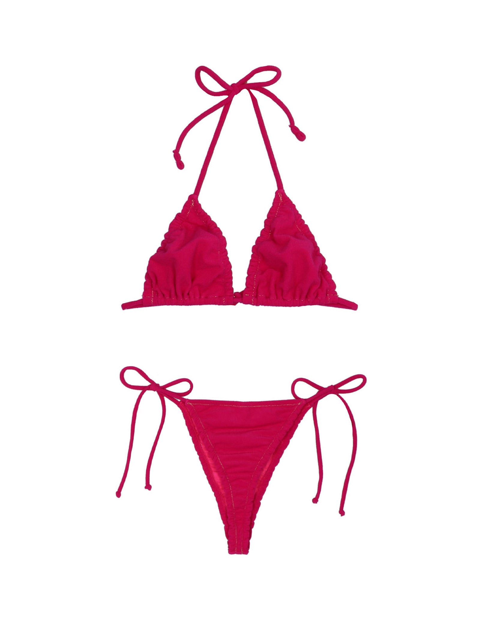 Concetta Bikini Fuchsia Polyamide Elastane Beachwear