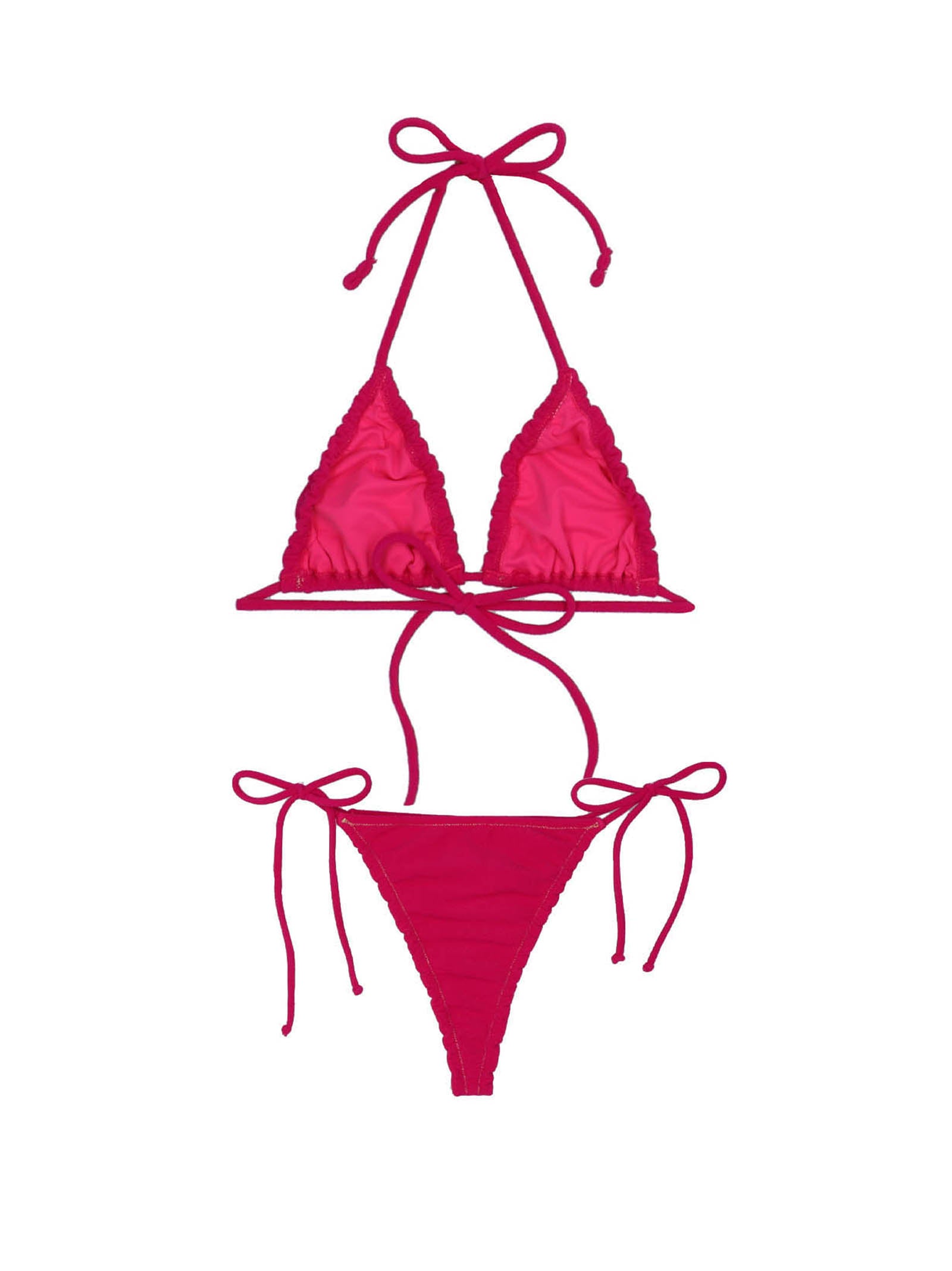Concetta Bikini Fuchsia Polyamide Elastane Beachwear