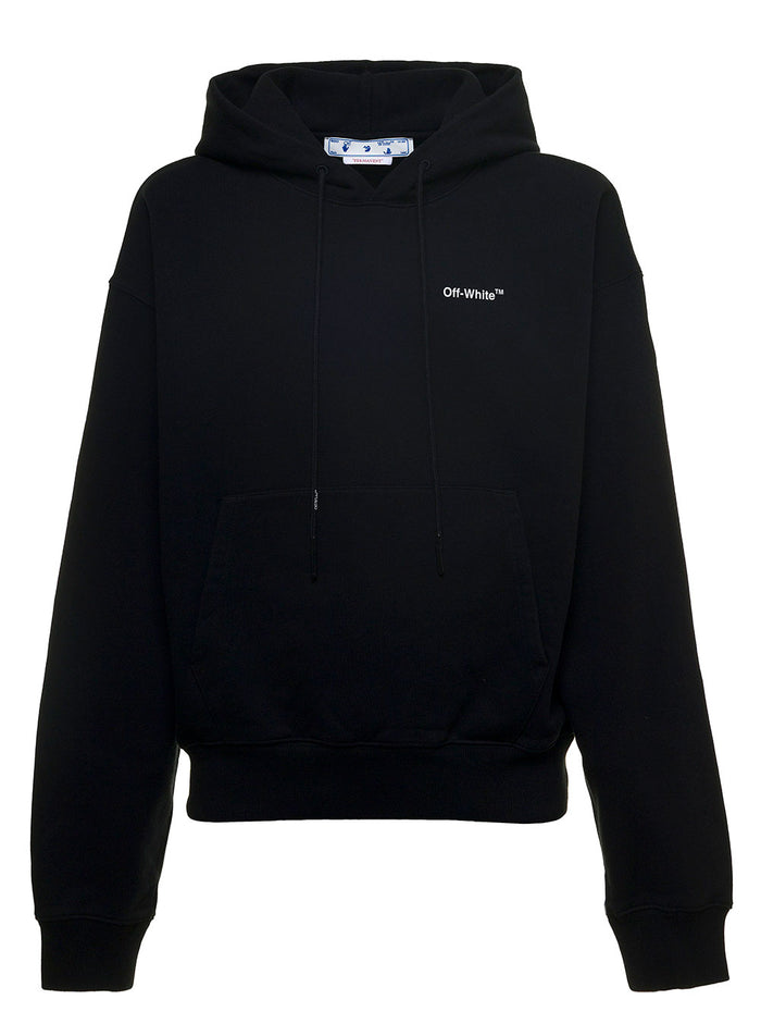 Caravaggio Arrow Jersey Hoodie Black Cotton Sweatshirts
