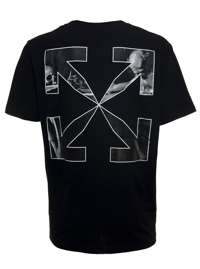 Caravaggio Arrow Jersey T-Shirt Black Cotton Tshirts And Polo Shirts