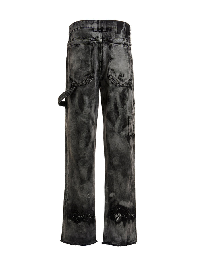 John Relaxed Worker Jeans Gray Cotton
