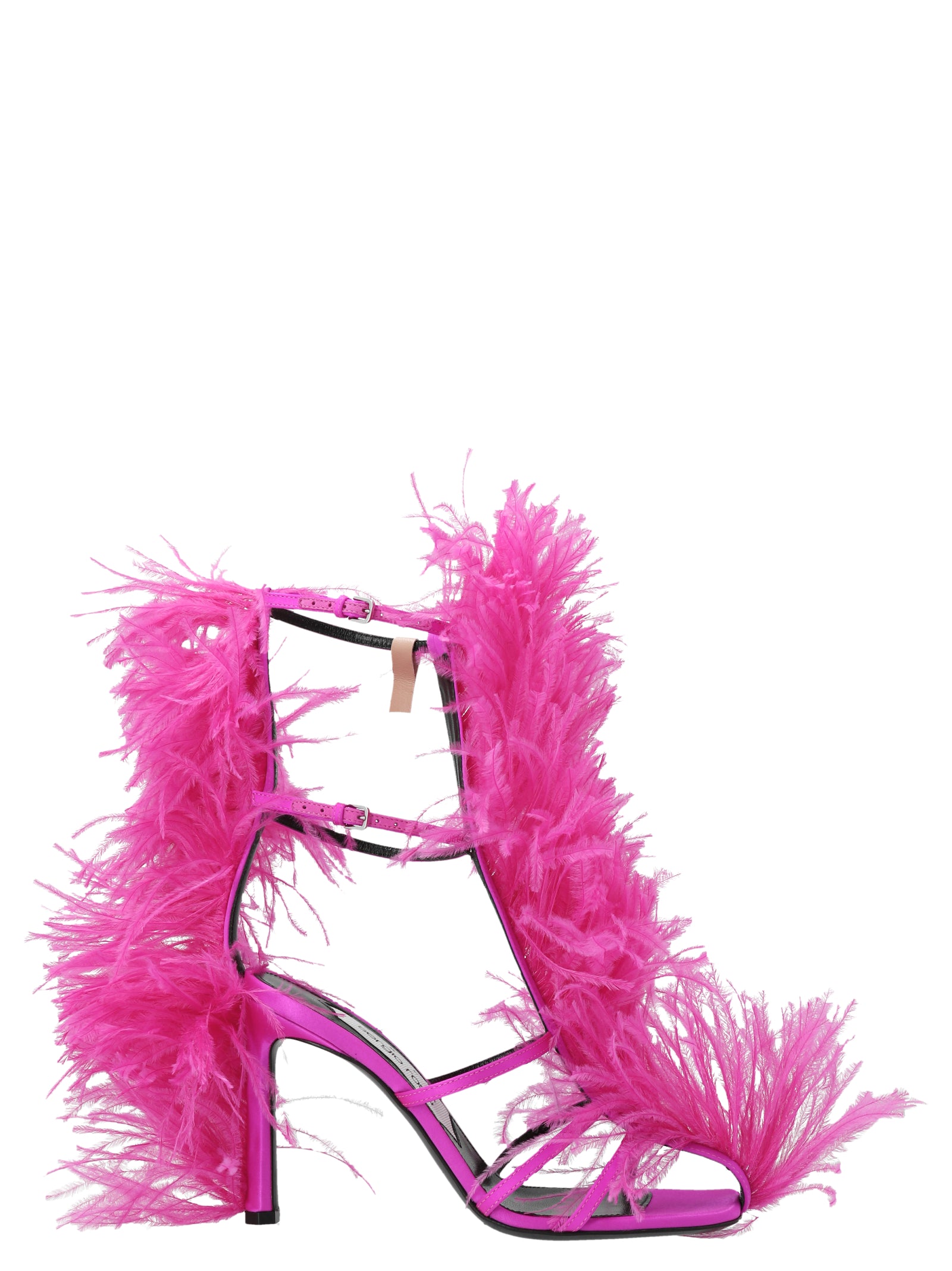 Sergio Rossi X Area Amazona Sandals Fuchsia