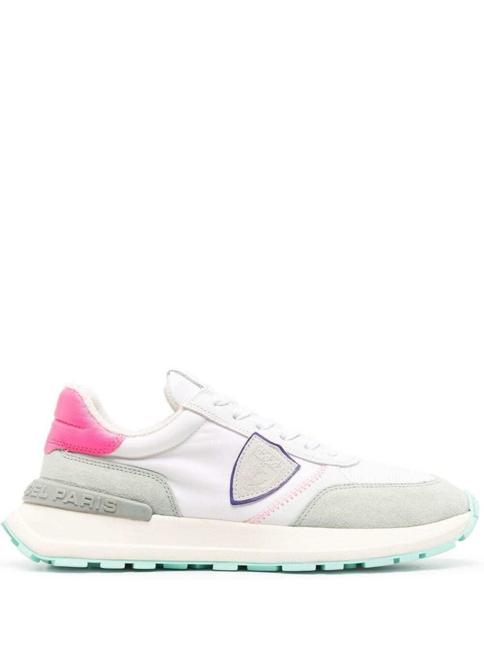Antibes Low-Top Sneakers With Logo Patch White Leather Woman Calf