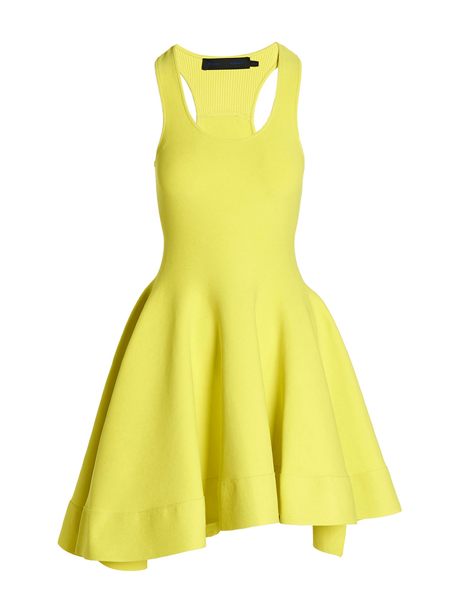 Knitted Dress Yellow Viscose Polyamide