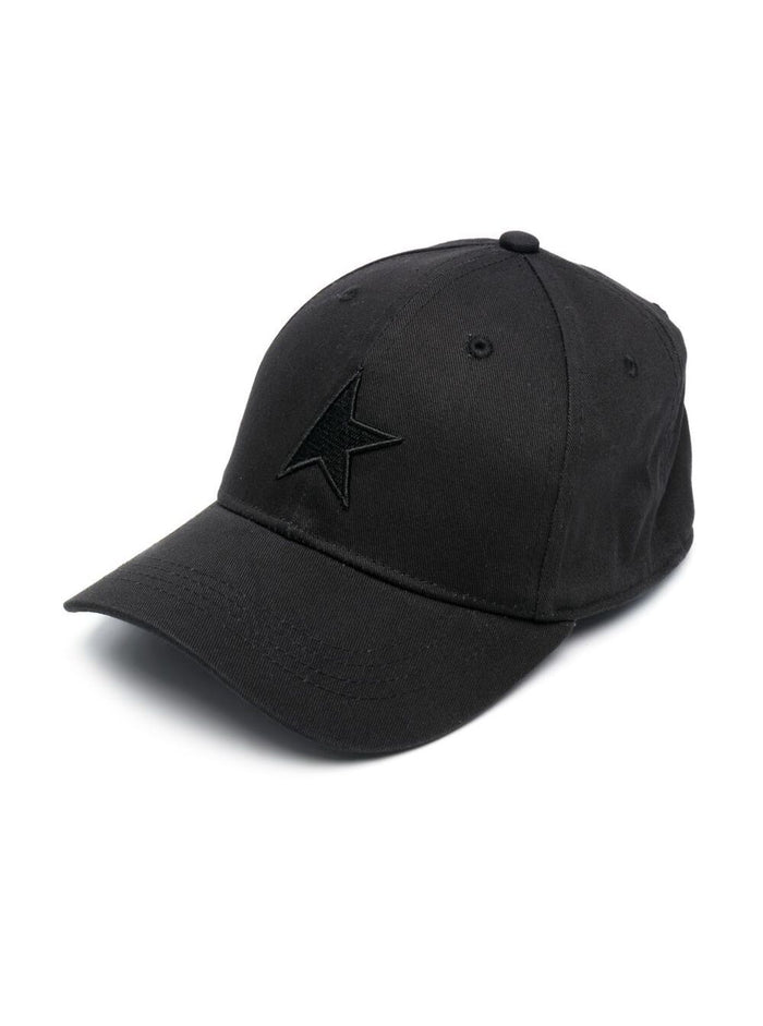 Black Baseball Cap With Embroidered Star Patch Cotton Boy Hats And Gloves