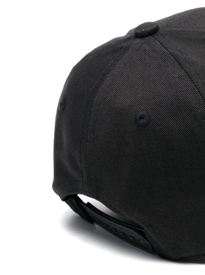 Black Baseball Cap With Embroidered Star Patch Cotton Boy Hats And Gloves