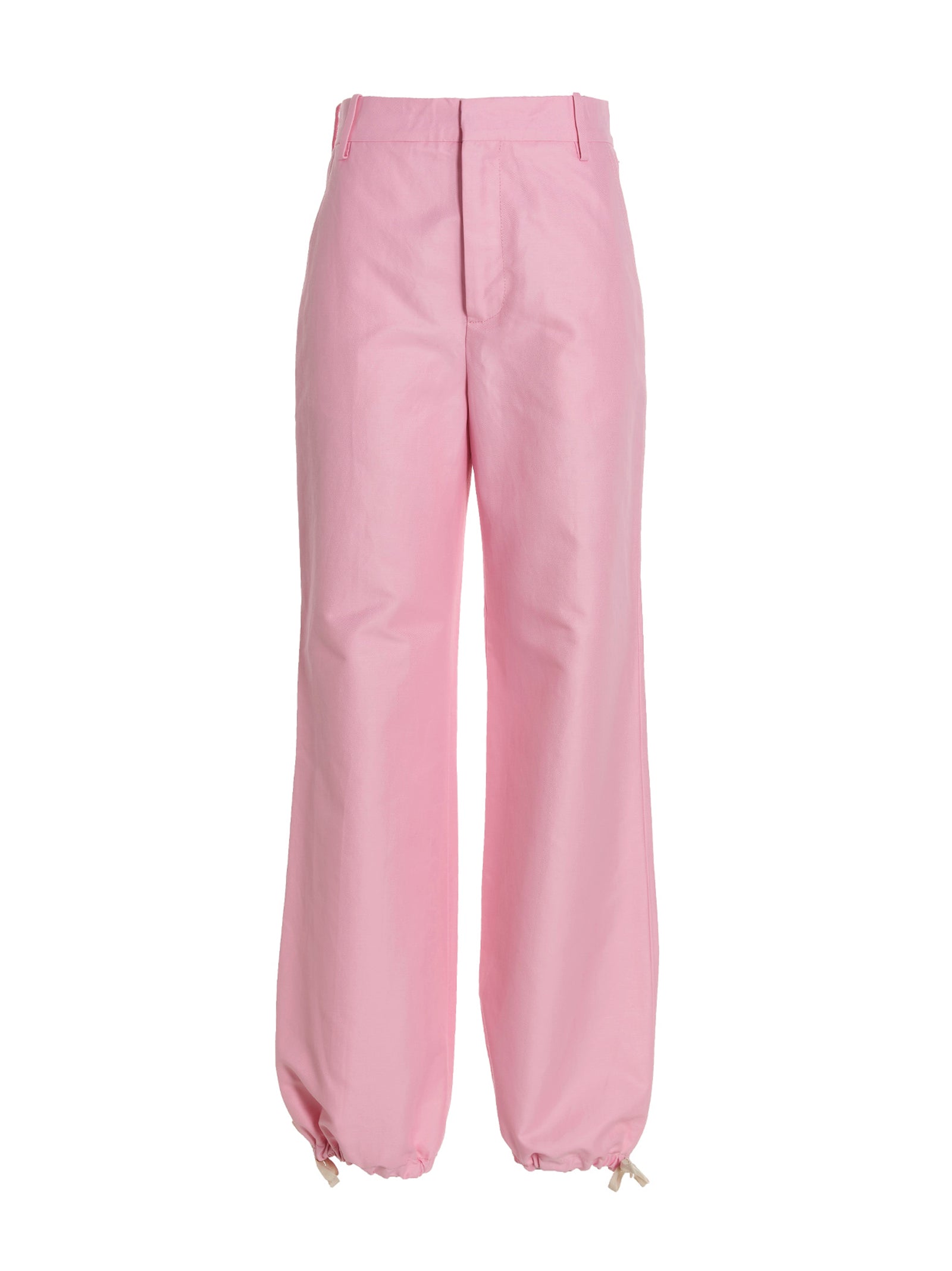 Logo embroidery pants Pink Polyamide