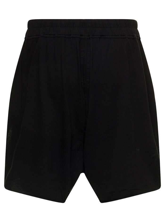 Black Joggers With Coulisse And Graphic Print On The Side Cotton Man Trousers