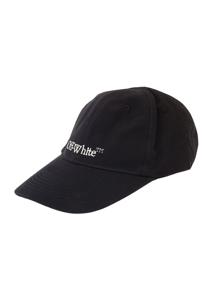Black Baseball Cap With Contrasting Logo Cotton Man Hats And Gloves