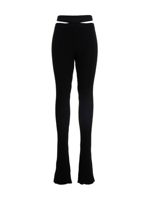 AndreĀdamo Ribbed Flared Trousers