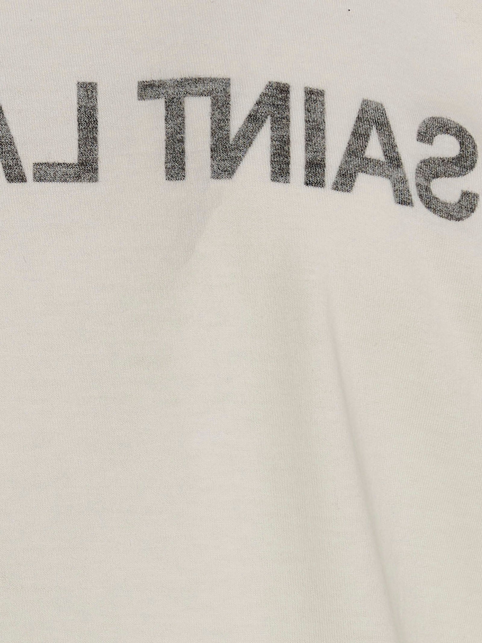 Logo print T-shirt White/black Cotton