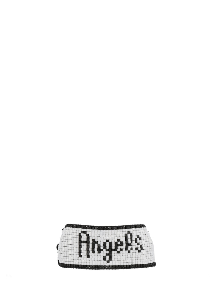 Angel Beads Bracelet White/black Jewelry