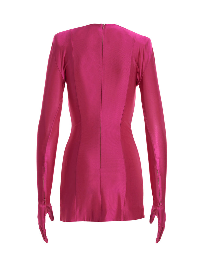 Diva dress Fuchsia Viscose Elastane