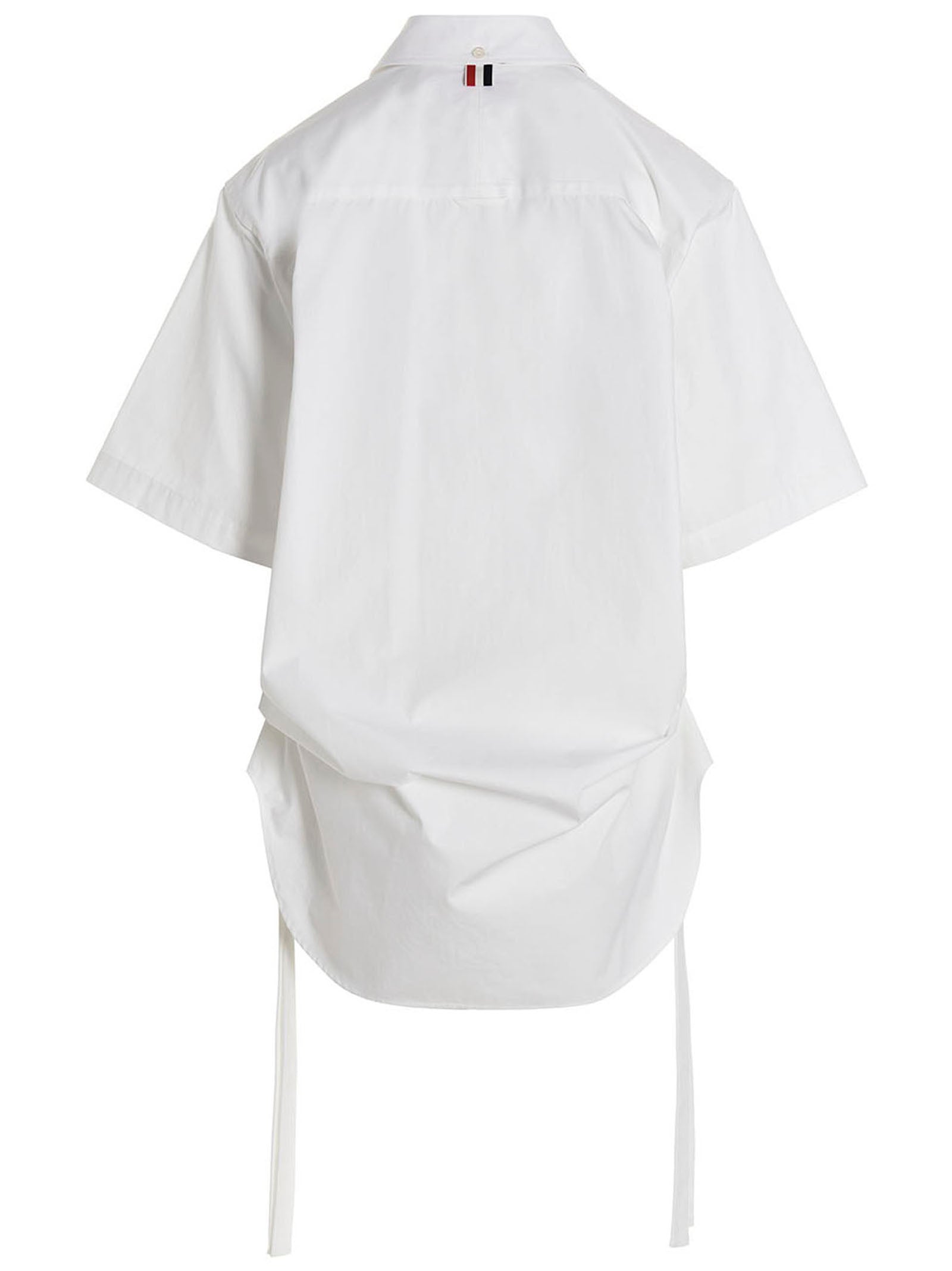 Shirt Dress White Cotton Skirt