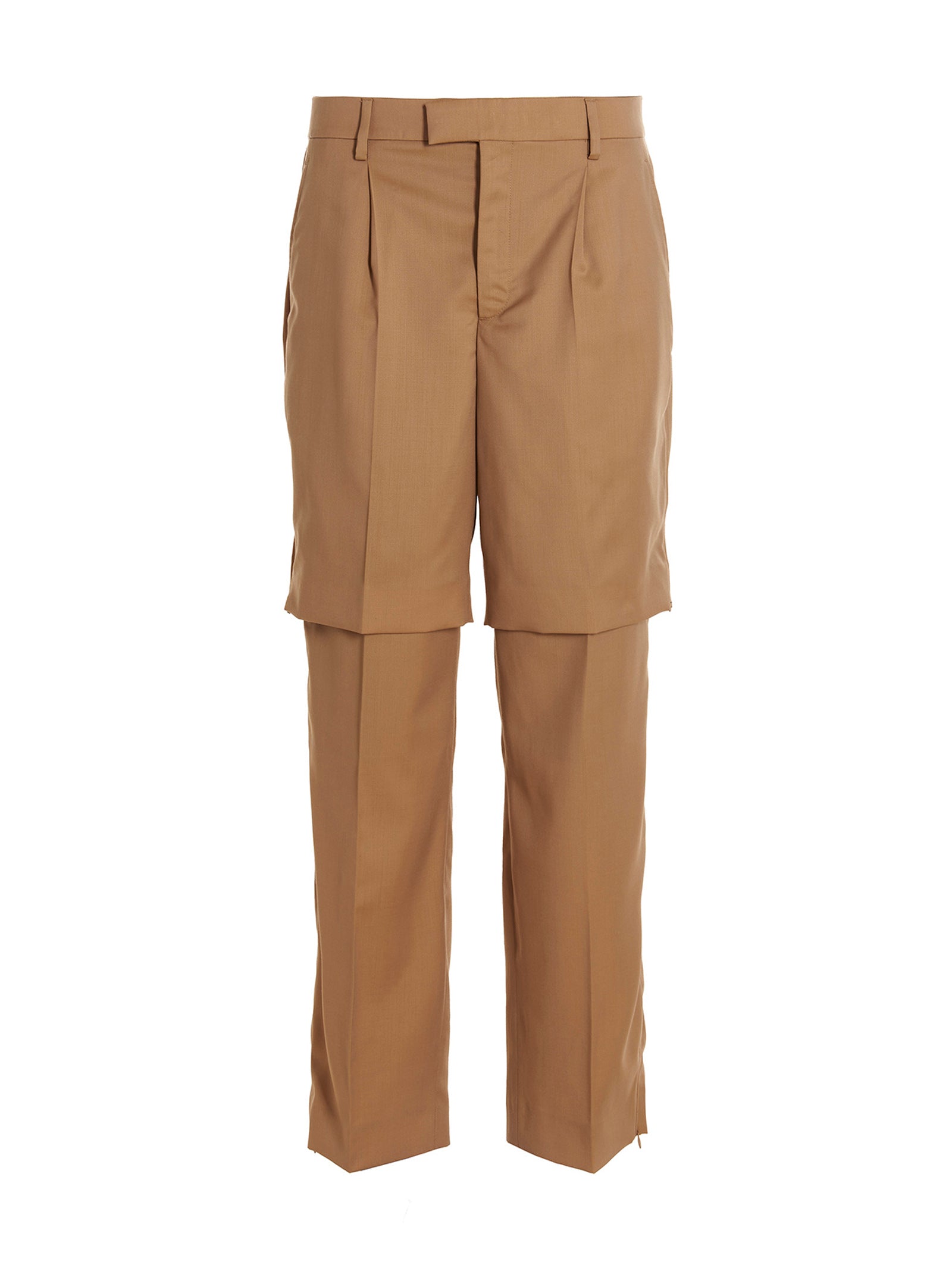 Tailored pants Beige Virgin Wool