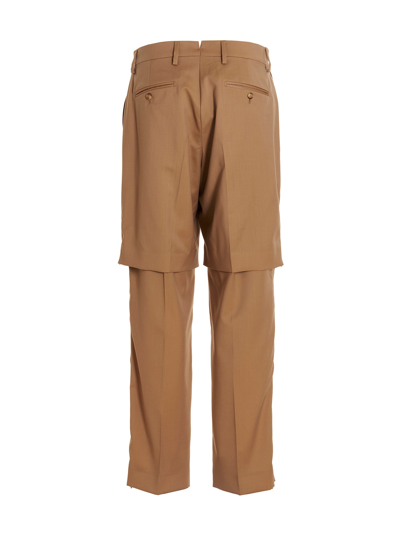 Tailored pants Beige Virgin Wool