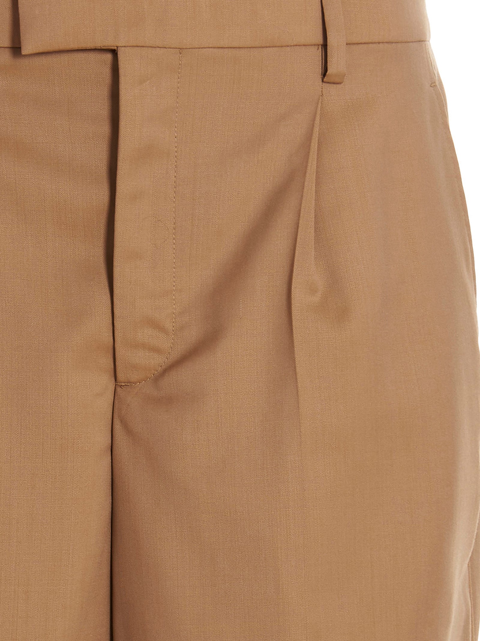 Tailored pants Beige Virgin Wool