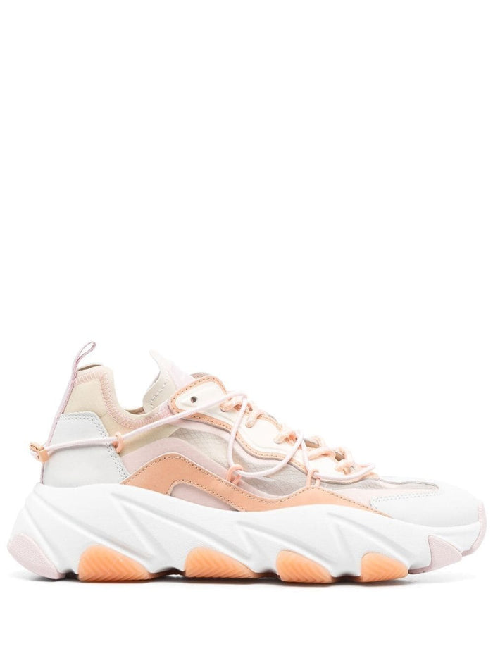 Sneakers Extra Bis Con Inserti Bianche E Arancioni Pelle Pink