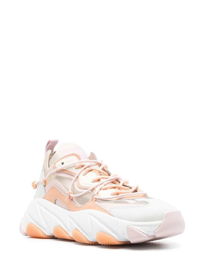 Sneakers Extra Bis Con Inserti Bianche E Arancioni Pelle Pink
