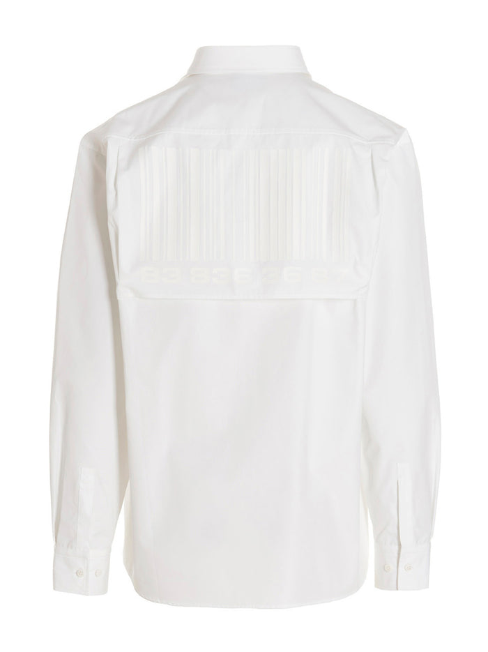 Barcode shirt White Cotton Shirt, Blouse