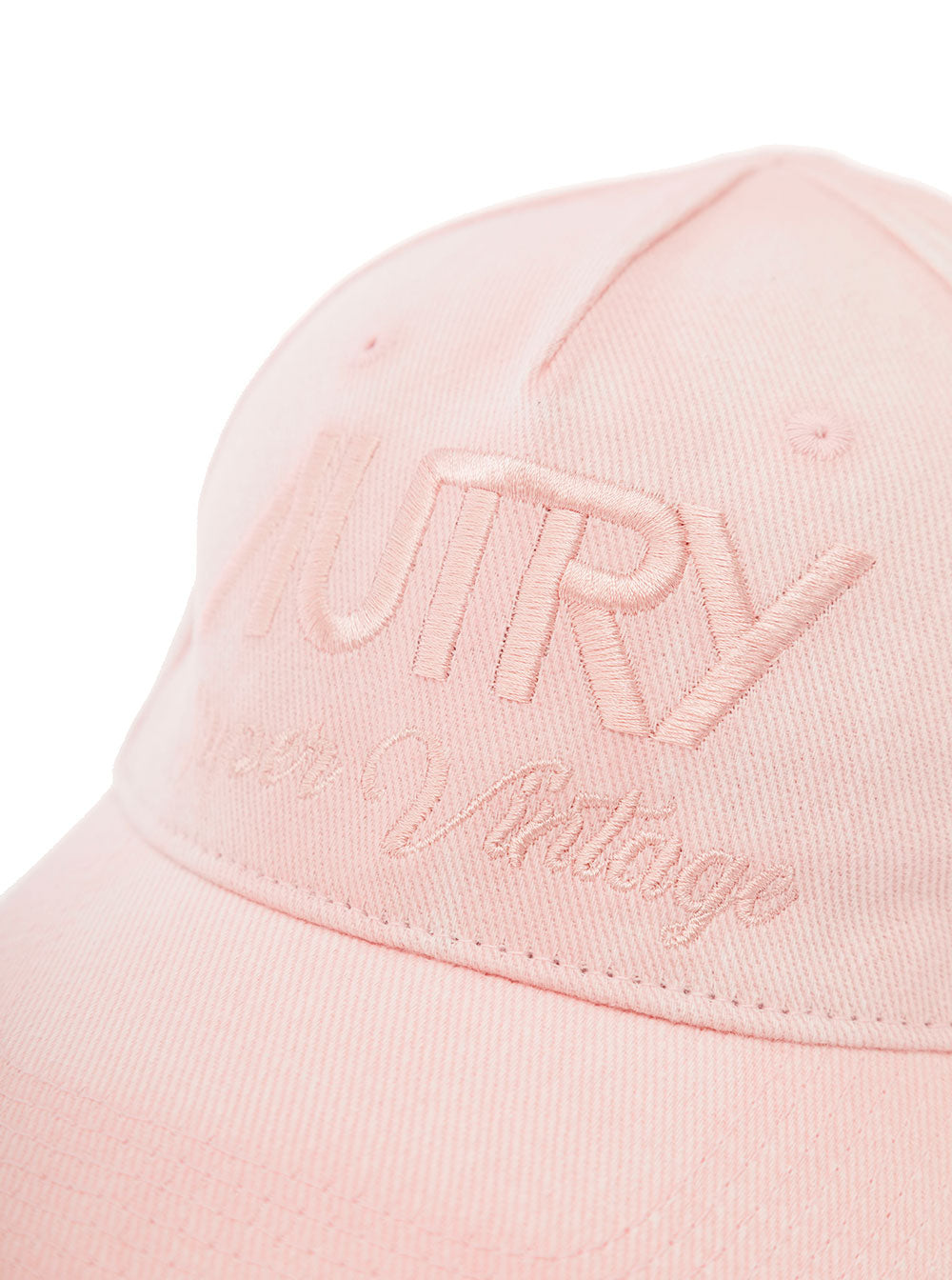 Pink Baseball Cap With Tonal Logo Embroidery Cotton Woman Hats And Gloves