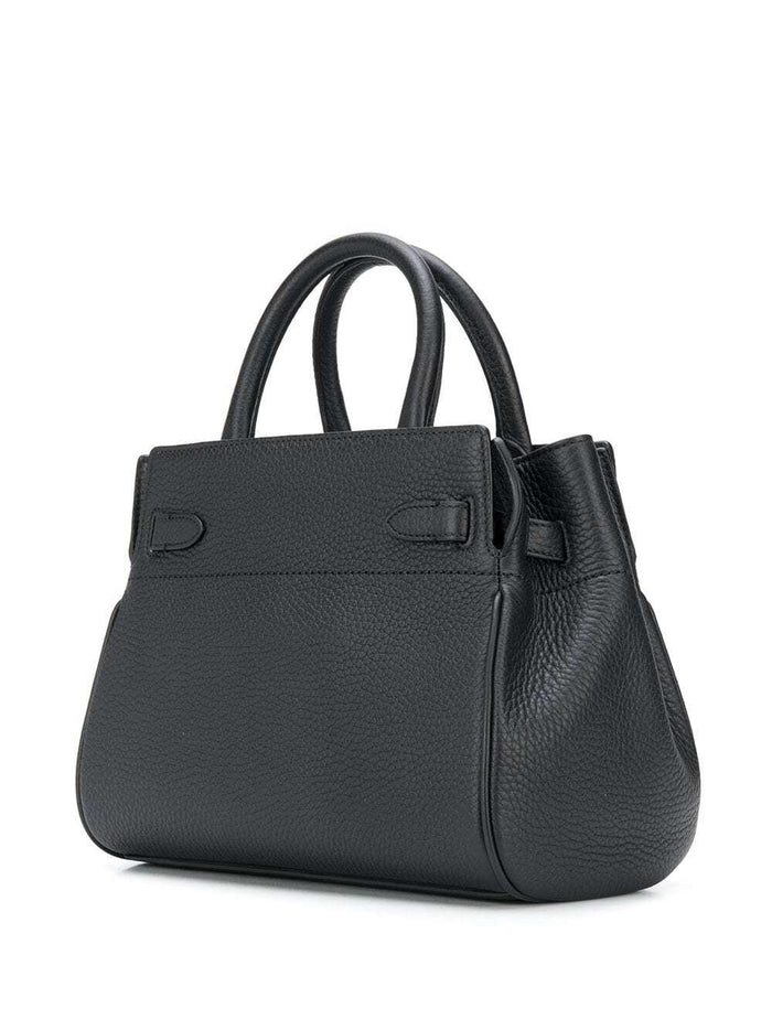 Small Belted Bayswater Heavy Black Bovine Crossbody Bags