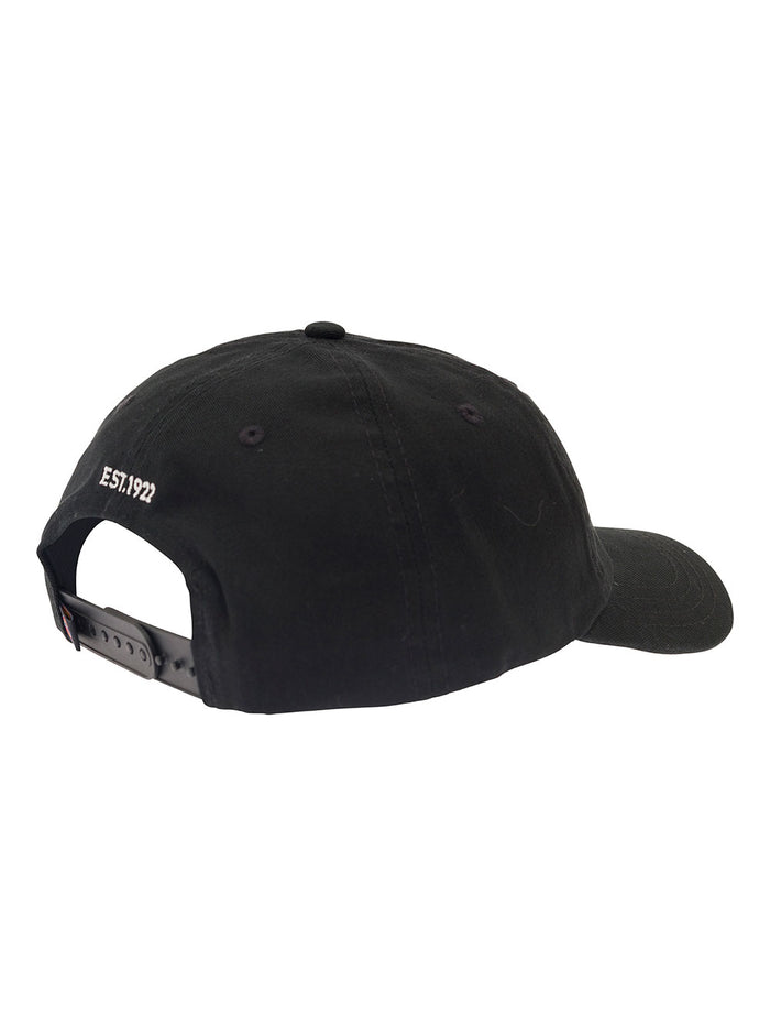 Black Baseball Cap With Logo Patch Cotton Man Hats And Gloves