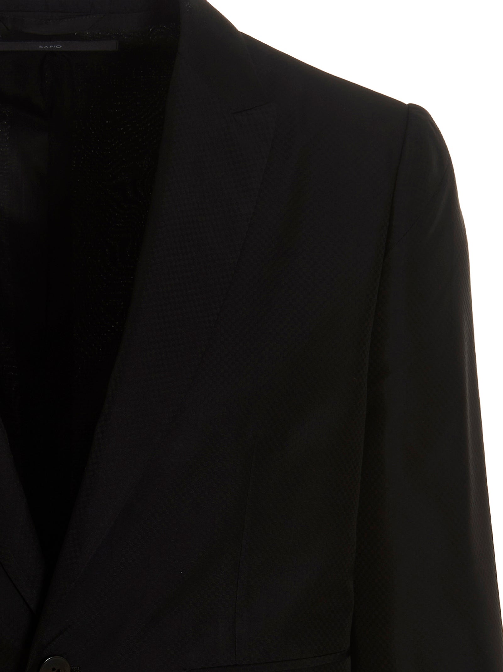 Jacquard blazer jacket Black Cupro