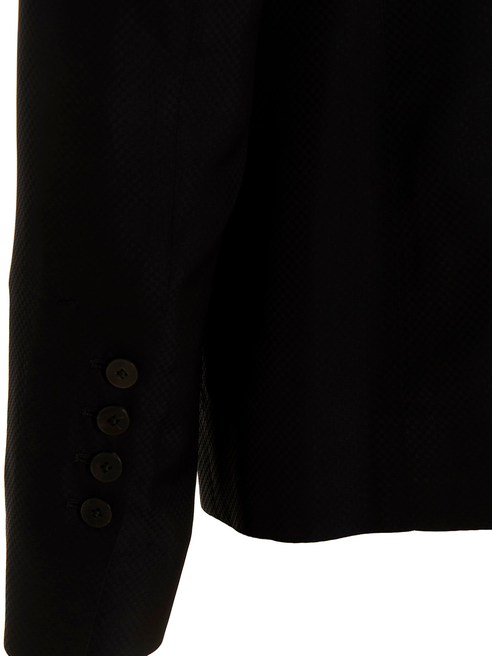 Jacquard blazer jacket Black Cupro