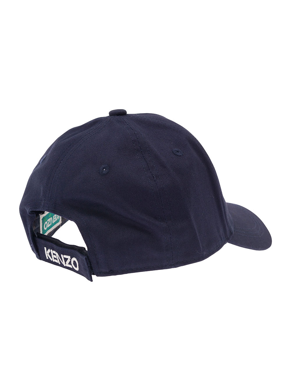 Blue Baseball Cap With Embroidered Tiger And Logo Cotton Boy Blu Hats Gloves