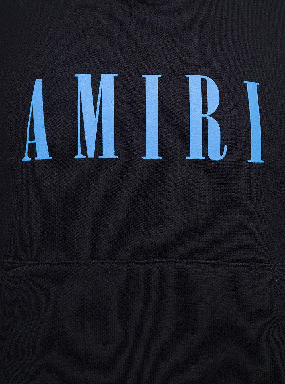 Black Hoodie With Logo Print On The Chest Cotton Man Sweatshirts