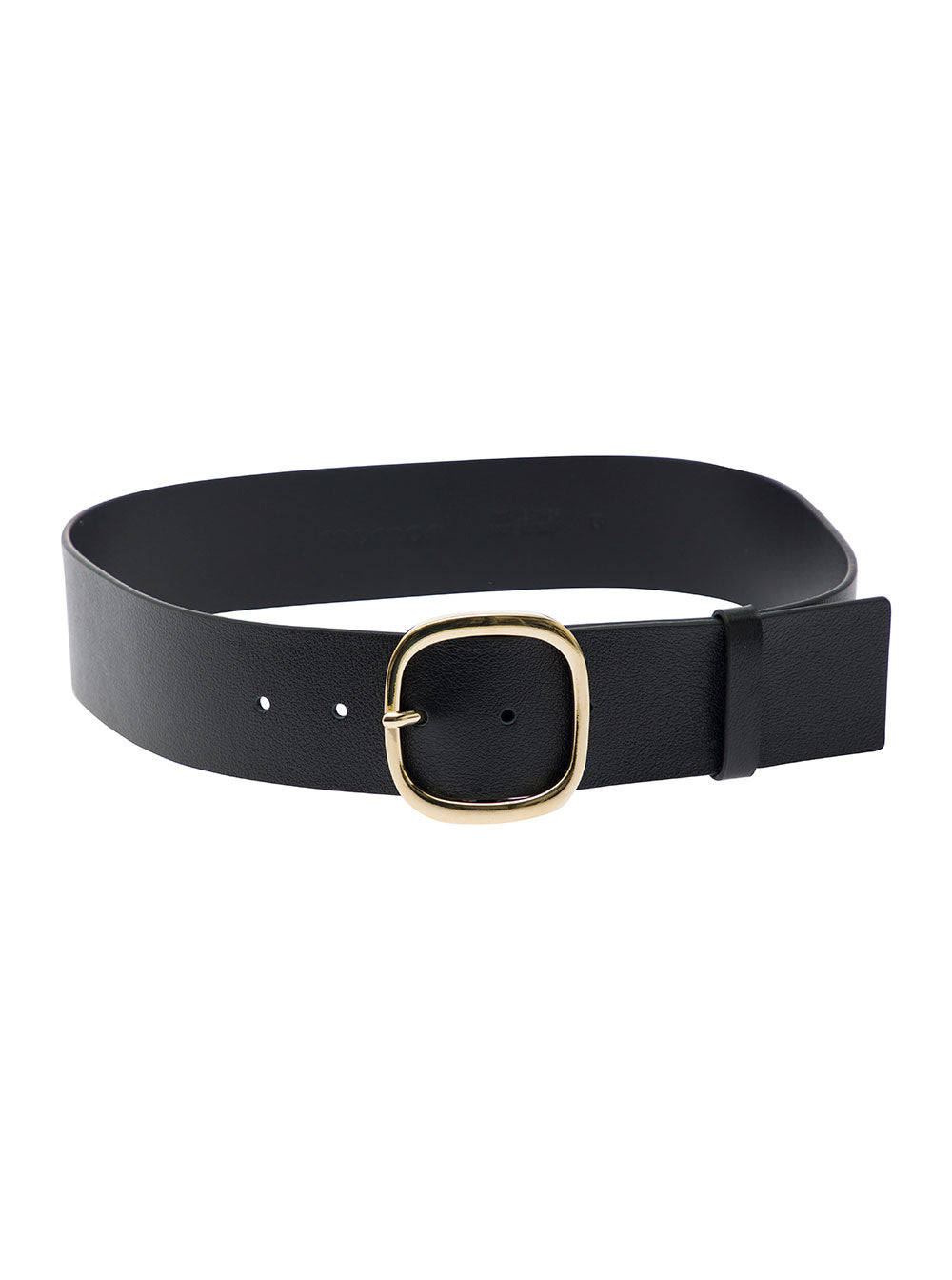 Patricia Black Belt With Square Patent Leather Woman Calf