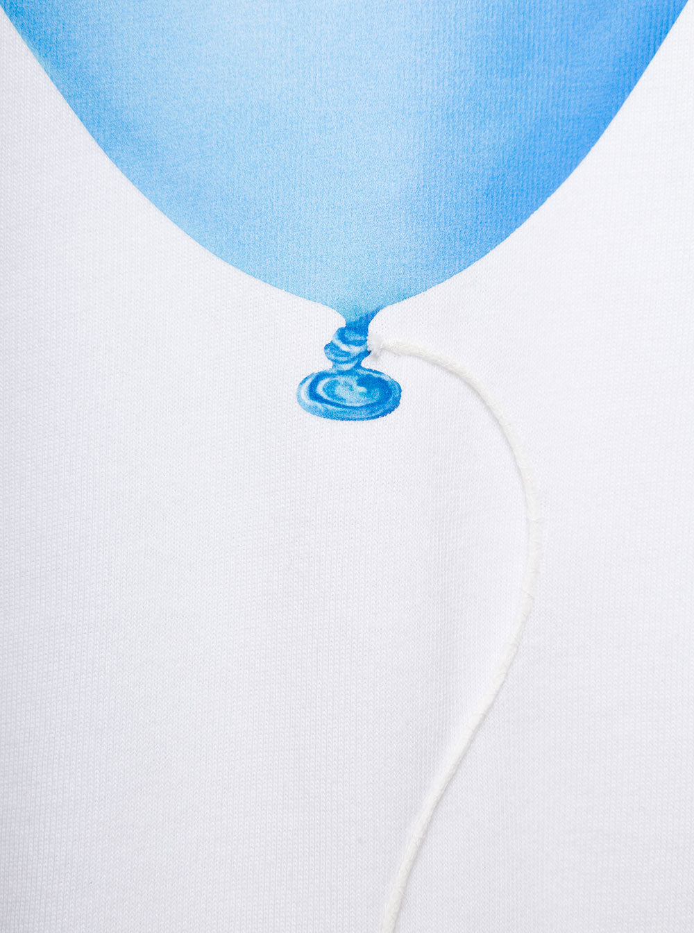 White Crewneck T-Shirt With Logo And Baloon Print On The Chest Cotton Man Tshirts Polo Shirts