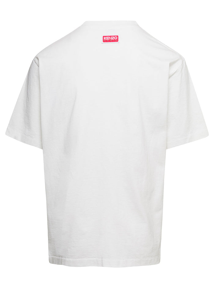 White College Classic T-Shirt With Logo On The Chest Cotton Man Tshirts And Polo Shirts