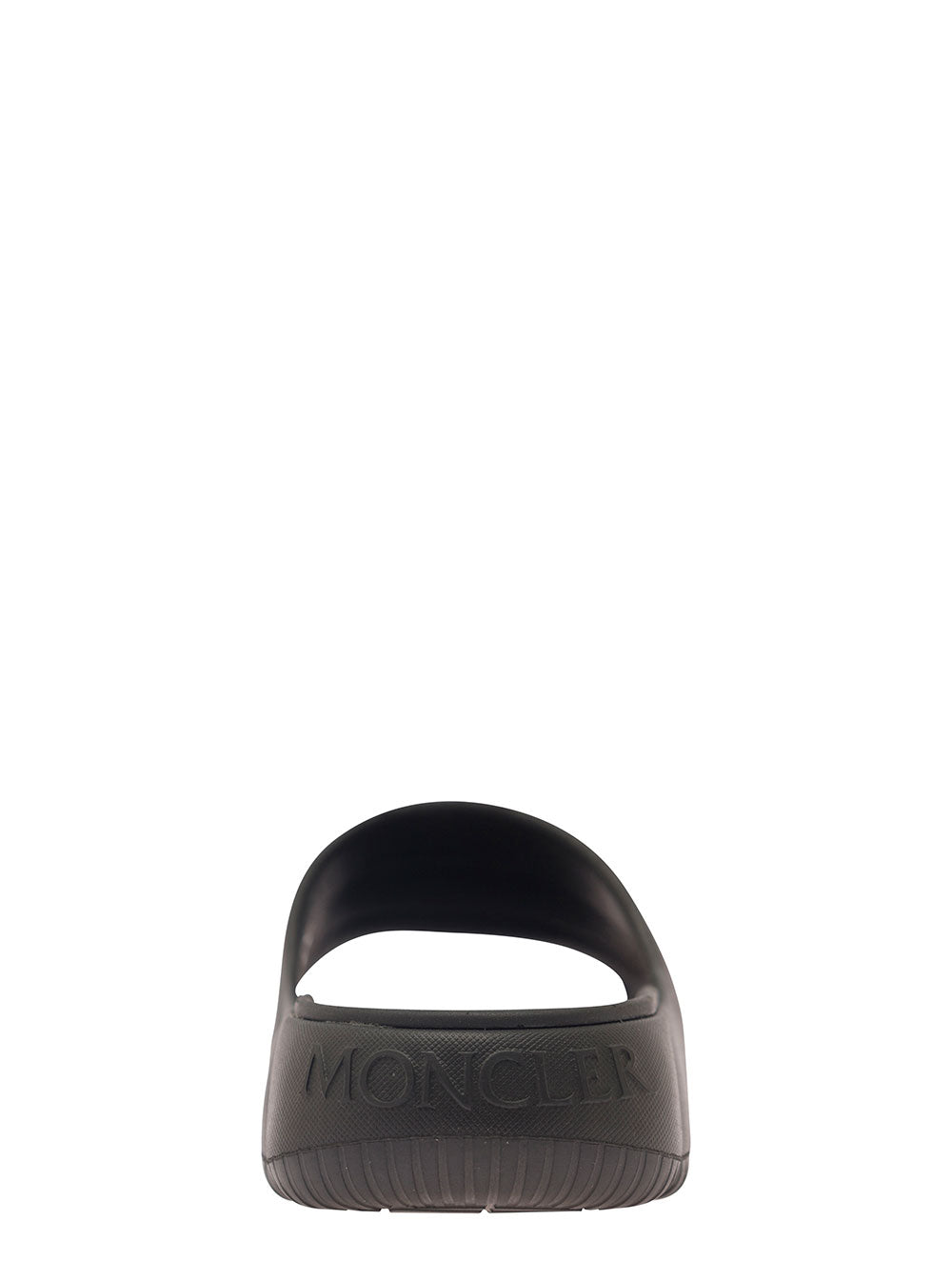 Lilo Black Slides Quilted Rubber Woman Elastodiene Flat Shoes